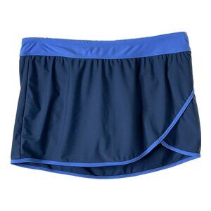 Free Country Blue Swim Skirt Size L 12/14